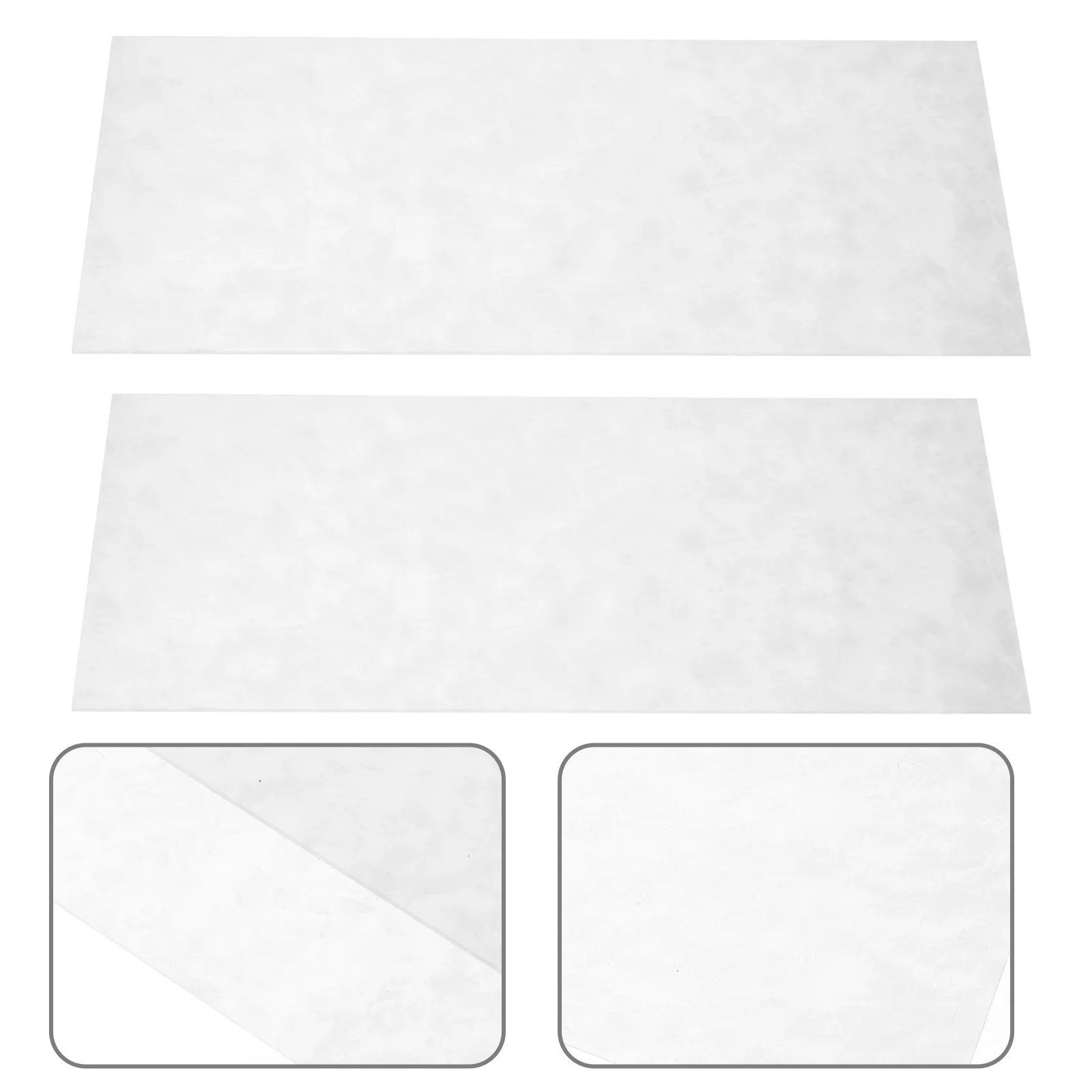 

Guitar Headstock Veneer 2PCS White Celluloid Overlay for DIY Neck Inlays Fingerboard Shell Decoration Instrument Parts