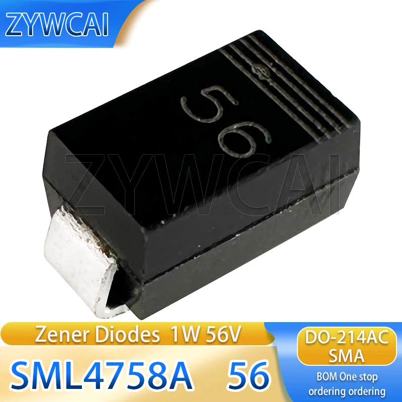 20 قطعة SML4754 SML4755 SML4756 SML4757 SML4758A 39 43 47 51 56 1W39V 1W43V 1W47V 1W51V 1W56V زينر الجهد المنظم ديود