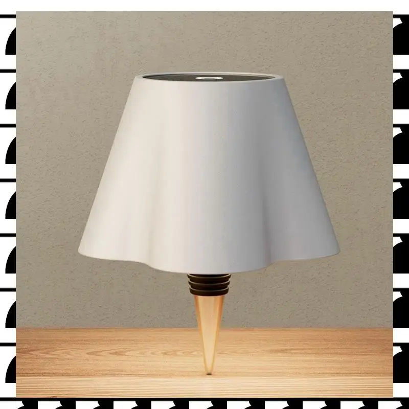 

A44U Touch Control LED Wine Bottle Lamp - 3-Color Wireless Table Light For Living Room, Bar, Restaurant