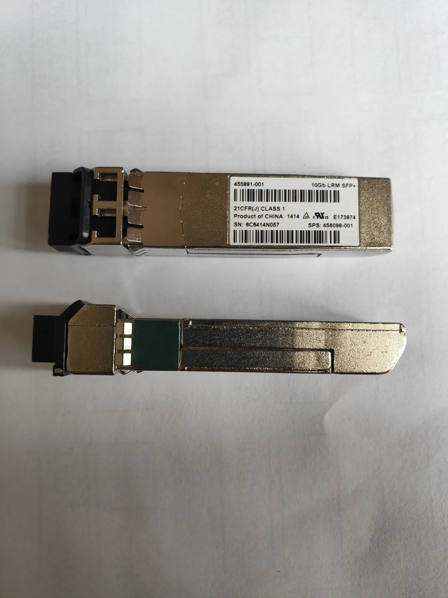 455891-001 456098-001 10GB LRM SFP+ Fiber Optic Module 10G LRM SFP Optical Fiber