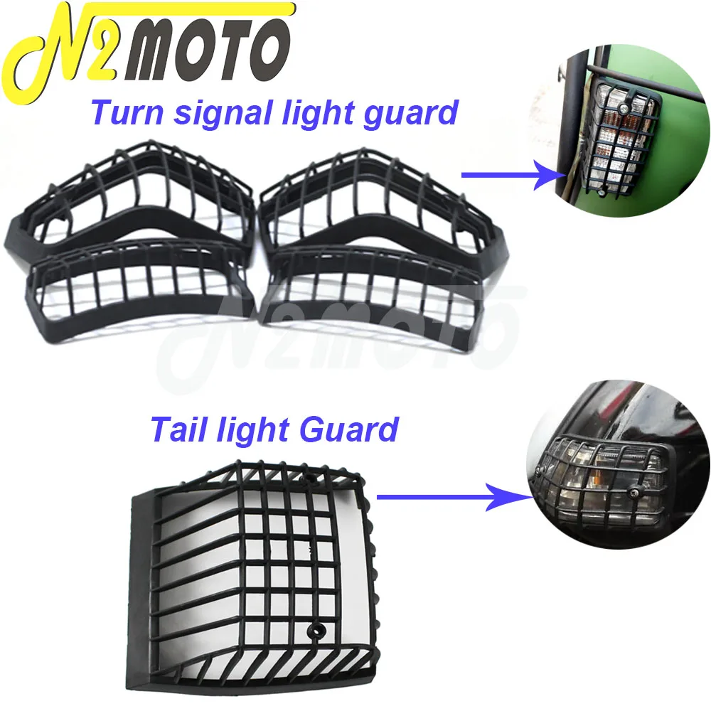 4Pcs Turn Indicators Light Protection Grille Cover & Taillight Guard For PX 80 125 150 200 PE Lusso T5 Classic LML