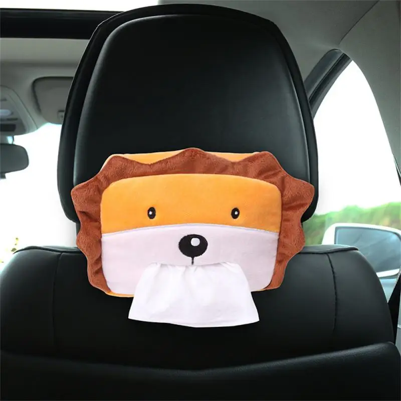 กล่องกระดาษทิชชู่ถ้วยกระดาษรถยนต์ถ้วยกระดาษผ้ากำมะหยี่อุปกรณ์รถแบบสร้างสรรค์อเนกประสงค์ประเภทรถแขวนน่ารัก