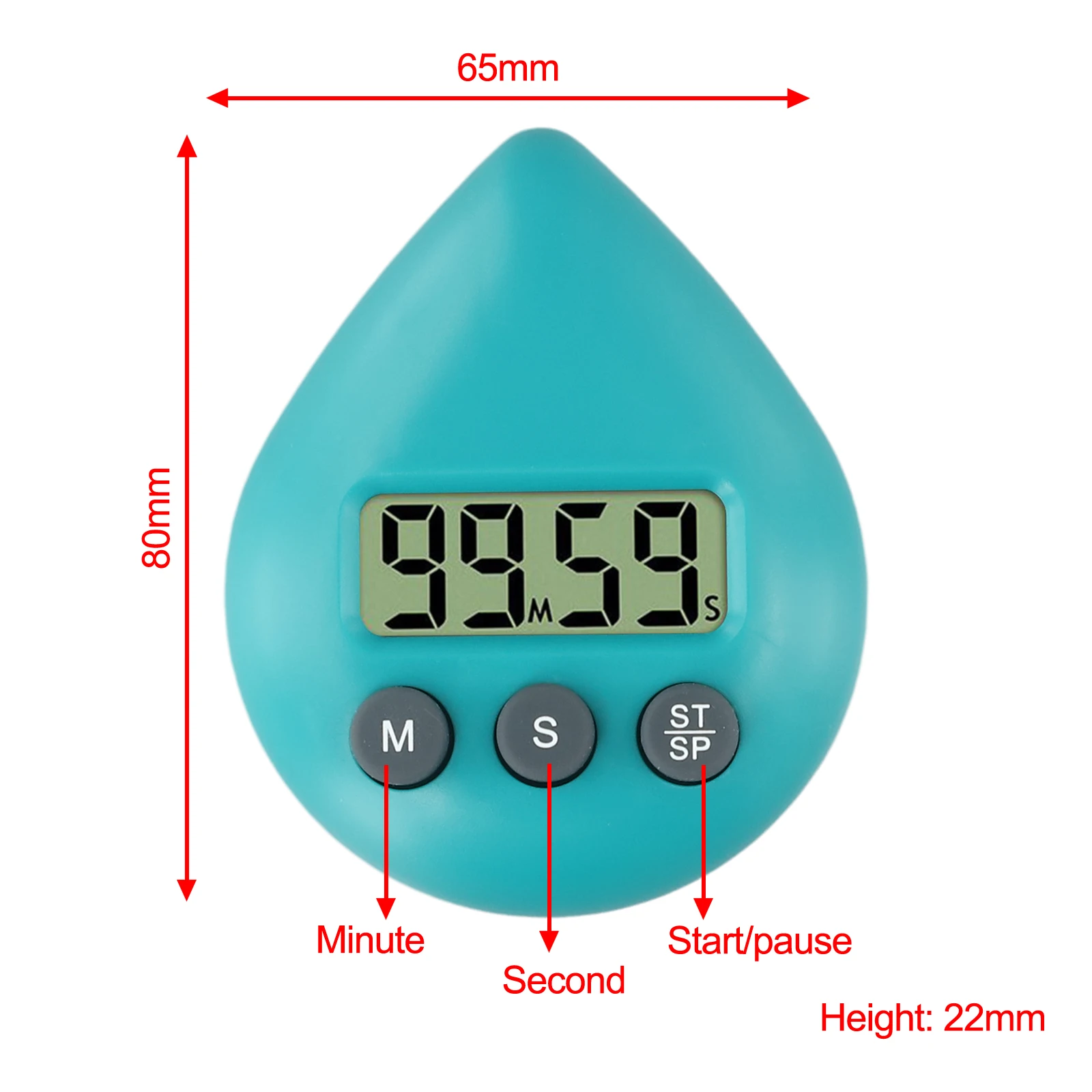 Cook Garden Timer Calculagraph Alarm Digital Timer Energy Saver Orange Save Hot Water Timer Countdown Bathroom