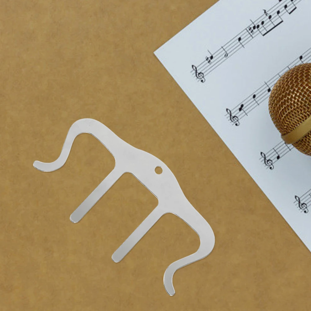 

3 Pcs Metal Sheet Music Holder Clip for Piano Notation Book Page Clips Musical Notes Paper Iron