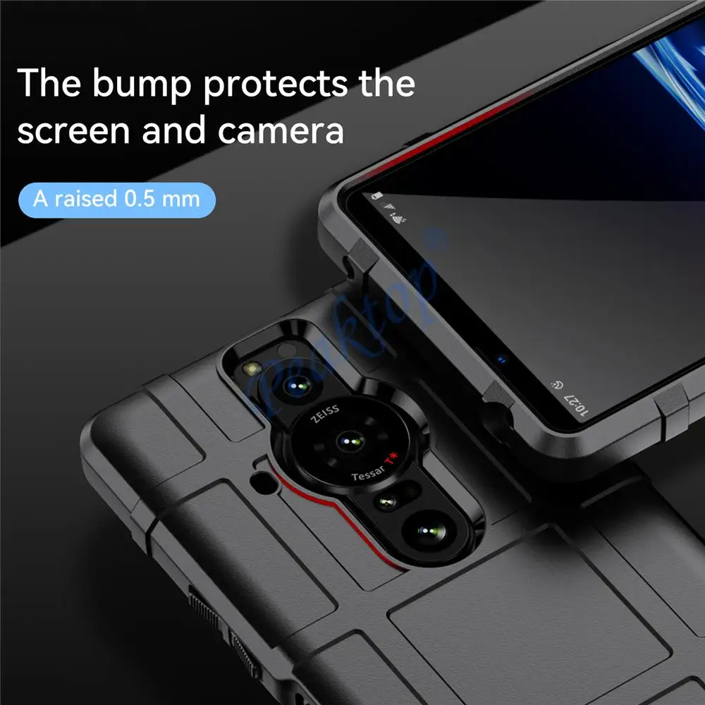 Rugged Armor Case for Sony Xperia 1 5 II 8 10 III Solid Tactical Shield Case for Sony Xperia Pro i L3 Ace Full Protection Cover