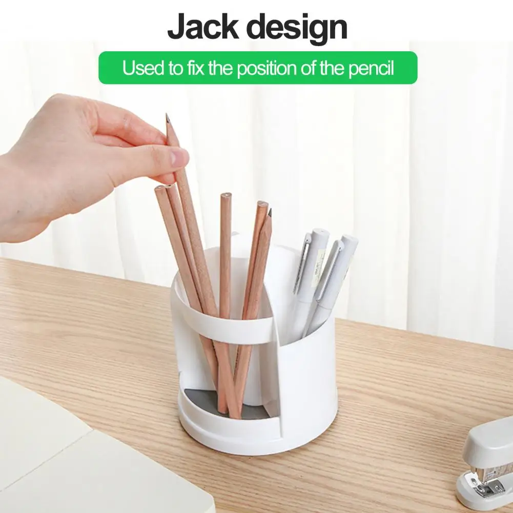 حامل قلم دوار لسطح المكتب ، منظم مكياج ، تصميم متعدد الشبكة ، 360 درجة قابل للتدوير ، تخزين أدوات مكتبية للطلاب متعددة الاستخدامات