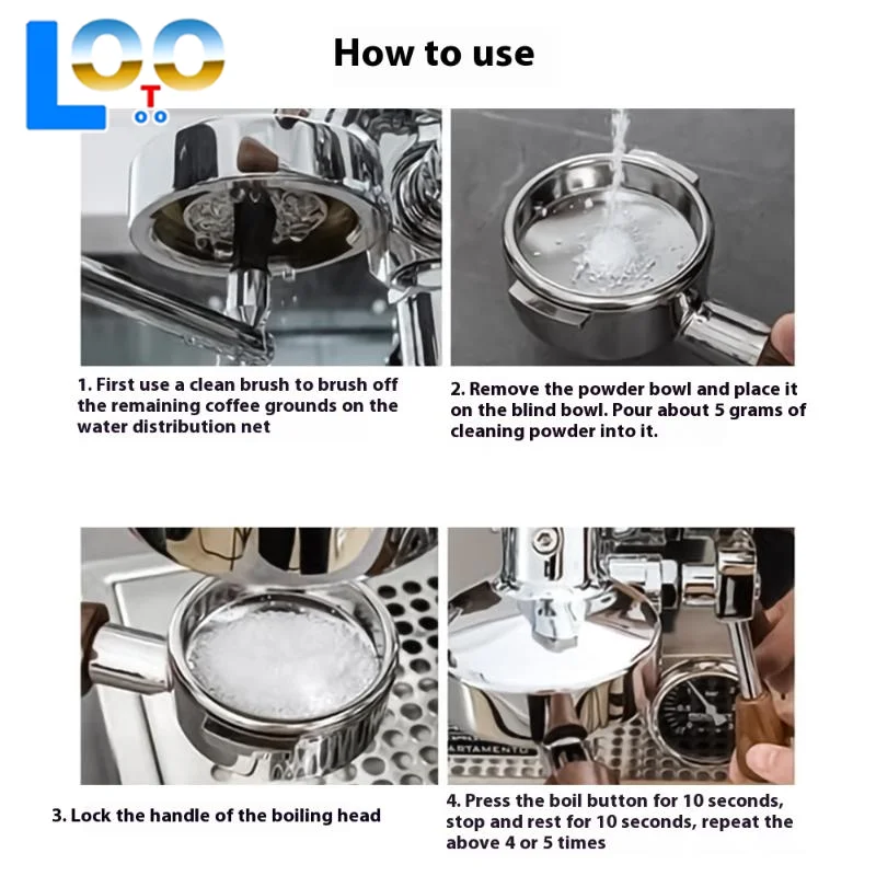 Coffee Blind Filter Bowl 51/54/58mm Stainless Steel Non Pressurized Filter Cup For Backwashing In Semi Automatic Coffee Machine