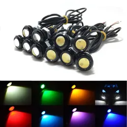 4PCS 18MM Motorcycle LED Eagle Eye Driving Lights Super Bright DRL Daytime Running Lights Fog Lamp Reversing Stop Signal Light