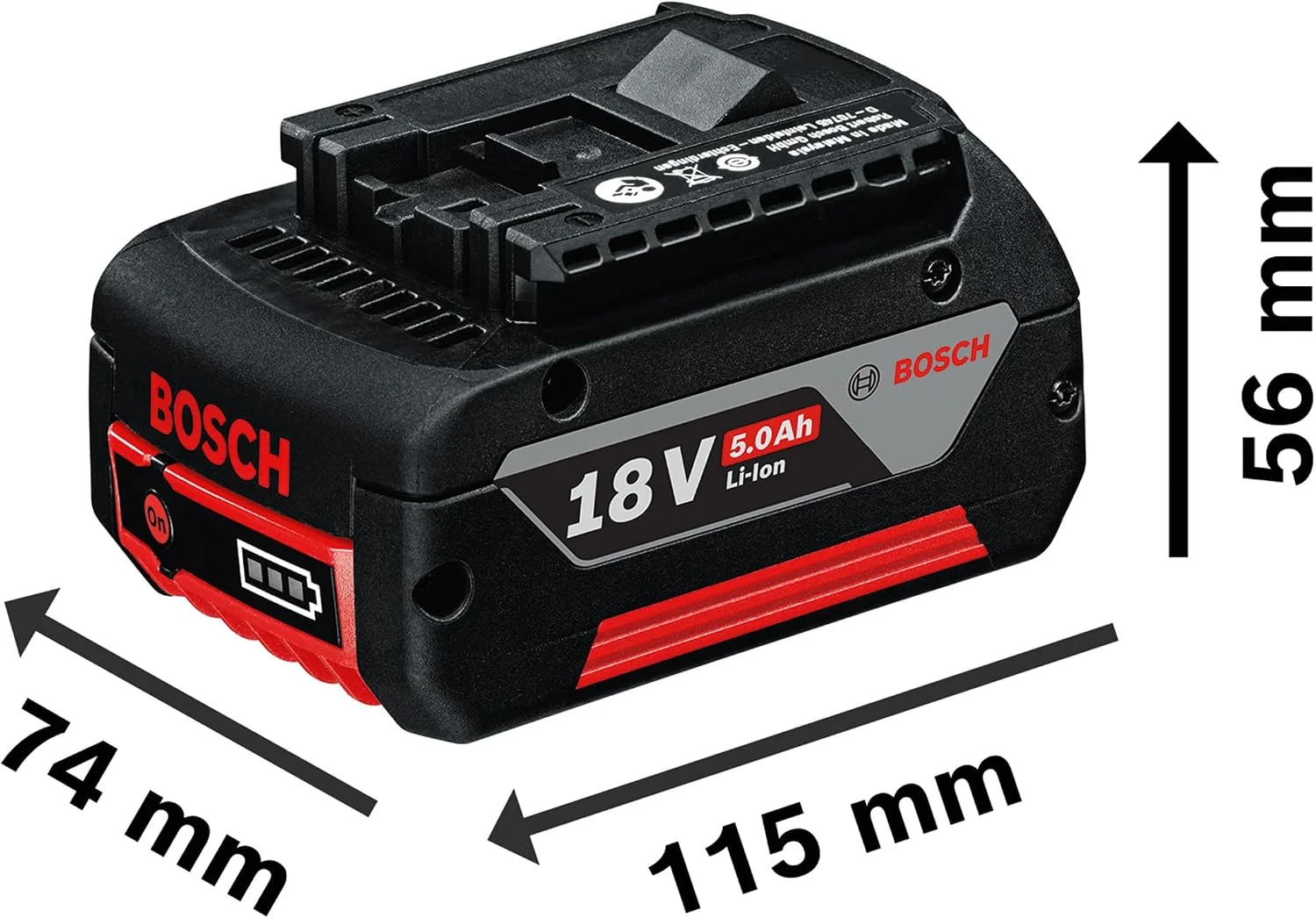 Bosch 18V 4.0Ah Replacement Li-ion Battery BAT609 BAT618 Professional Cordless Tool Battery For GSR GWS Series LED Power Display