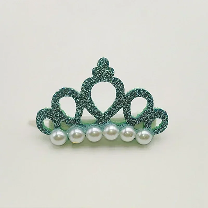 Pet Hair Clip Crown Pearl Hair Ornament Teddy Dog Hairgrip Kitten Cute Pet Hairpin Puppy Hair Grooming Accesorios Pet Supplies