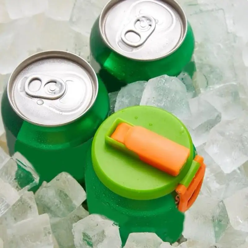 Soda Can Covers Can Saver Lid Pop Can Lids 4X Can Stopper Drink Can Covers Soda Can Tops Reusable Beer Can Lids For Soda Beer