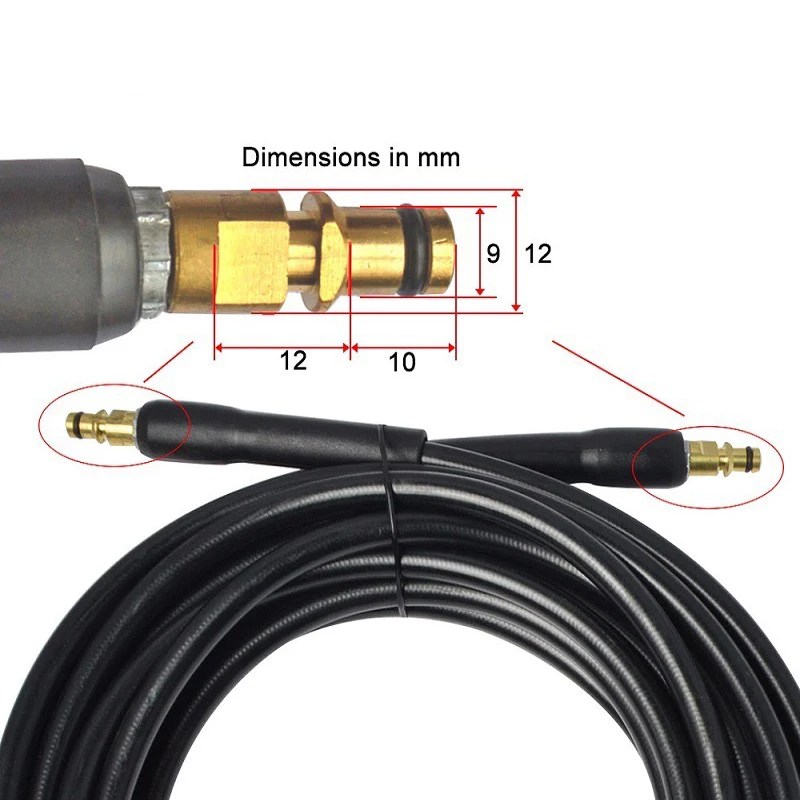 6m-20m yüksek basınçlı yıkayıcı hortum boru kordon araba yıkama su temizleme uzatma boru bağlantıları  için Karcher K2 K3 K4 K5 K7 lavabo