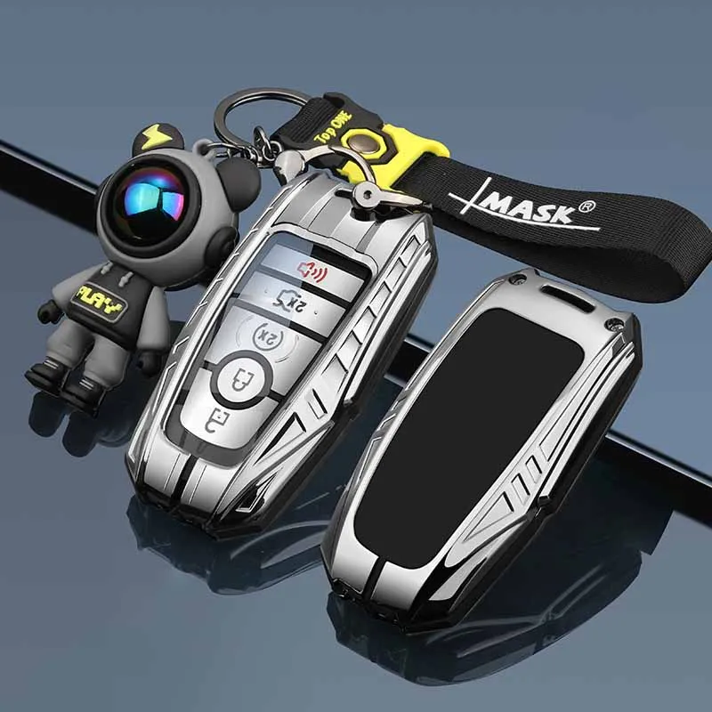 

Applicable to Lincoln MKC MKZ MKX Platinum F150 Lariat Navigator Z Nautilus Aviator Corsair Zinc alloy Car Key Protective Case