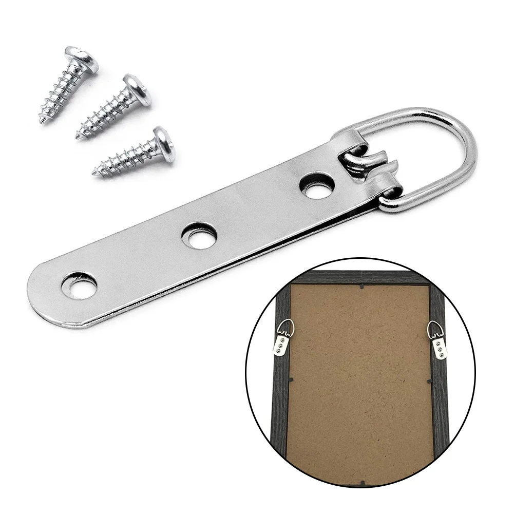 20 Pack For Picture Hooks with Screws for Securely Displaying For photos Artwork and Clocks on Various Wall Types