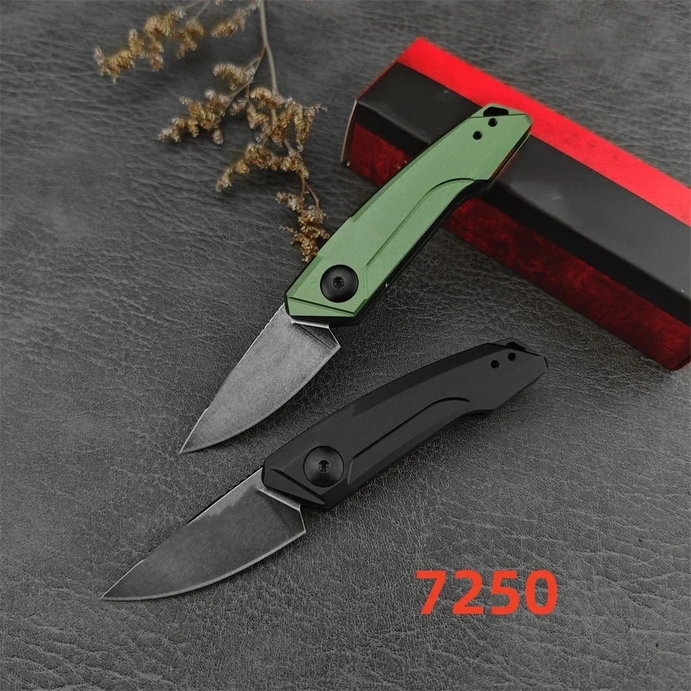 NEW 2025 KS 7950 CPM Magnacut Folding Pocket Knife 8Cr13Mov Stonewashed Blade Aluminium Alloy Handle Camping EDC Tactical Knife