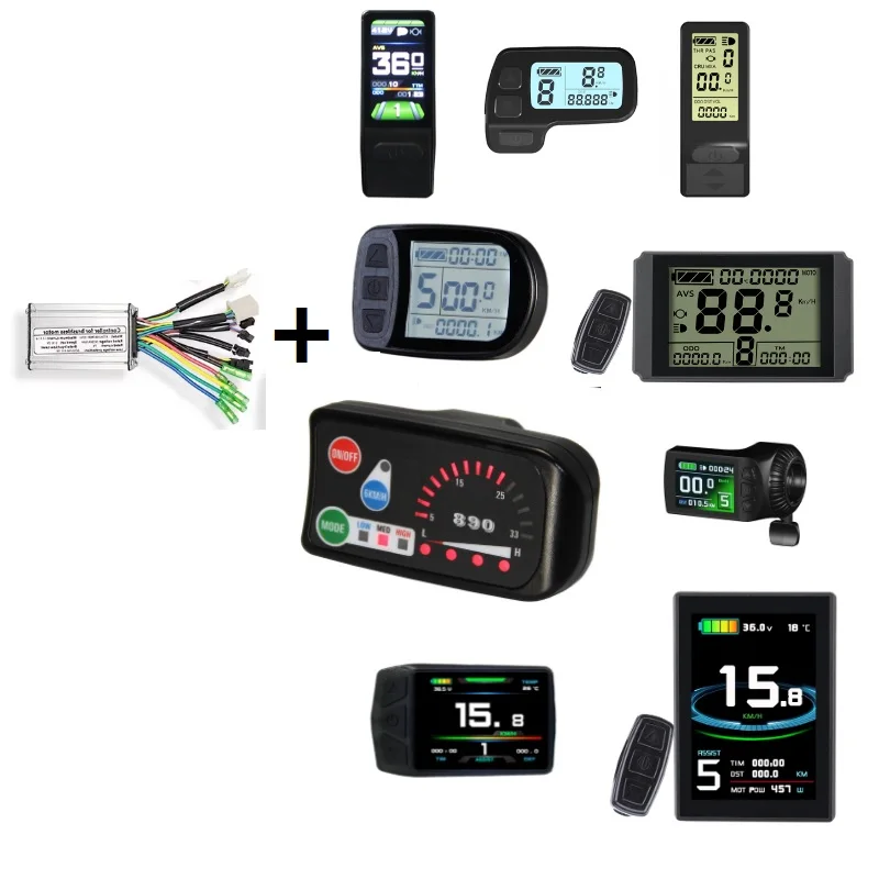 

Контроллер для электровелосипеда KT 15A 22A 250W-500W и дисплей LCD4/LCD5/LCD8 36V/48V с контроллером для электровелосипеда