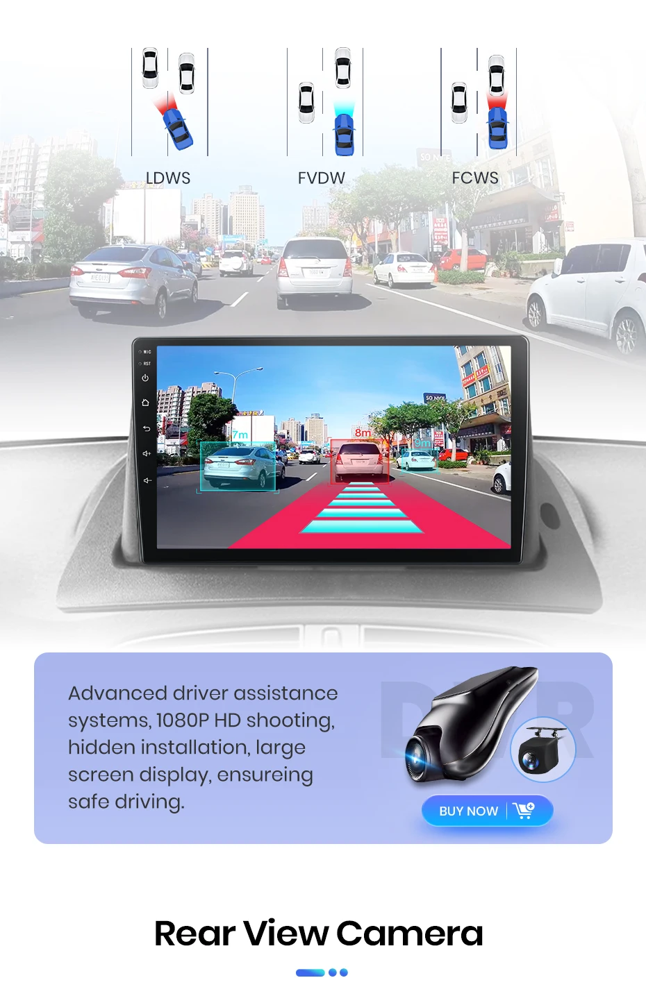 Junsun Autoradio für Renault Kangoo 2008 2009 2010 2011-2018 CarPlay Android Auto FM RDS DSP BT GPS Navi SWC HD IPS Touchscreen Plug & Play Multimedia-Player Freisprecheinrichtung Original-Autostil-Haupteinheit – Detail 13