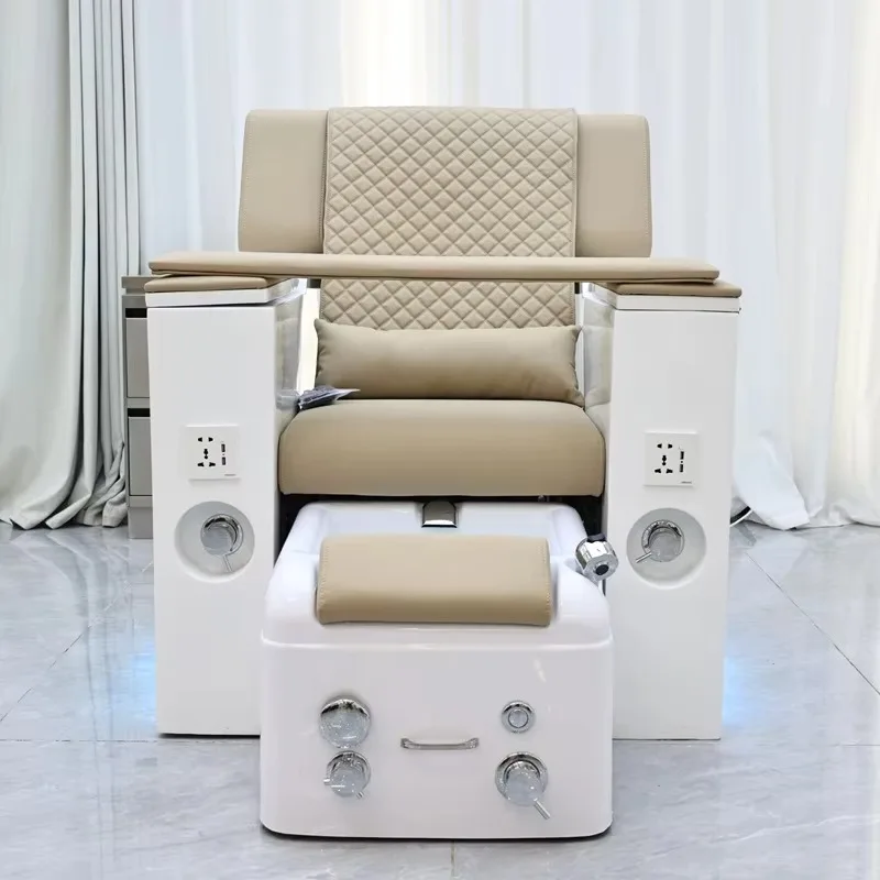 High Quality Beauty Electric Massage Eyelash Manicure Sofa Foot Bath Chair Pedicure Chairs Nail with Led Lighting