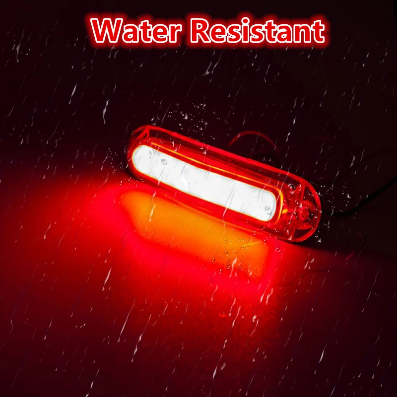 2/4/10 Pcs LED Side Marker Light External Indicator Lamp For Truck Trailer Van Pickup Bus 12V 24V 6LED Warning Rear Tail Light