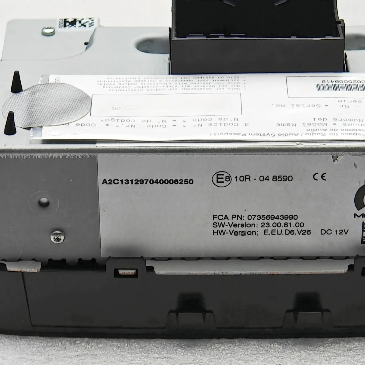LCD Display Module for 2016 Continental Fiat 500X Screen312 7“ Vp2 EMEA 07356943990 Navigation Screen