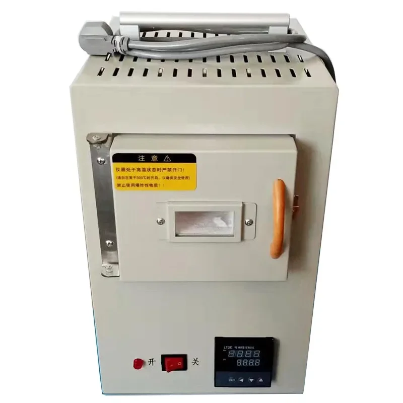 Controle de programa integrado pequeno forno elétrico automático multifuncional fibra cerâmica alta temperatura//220V