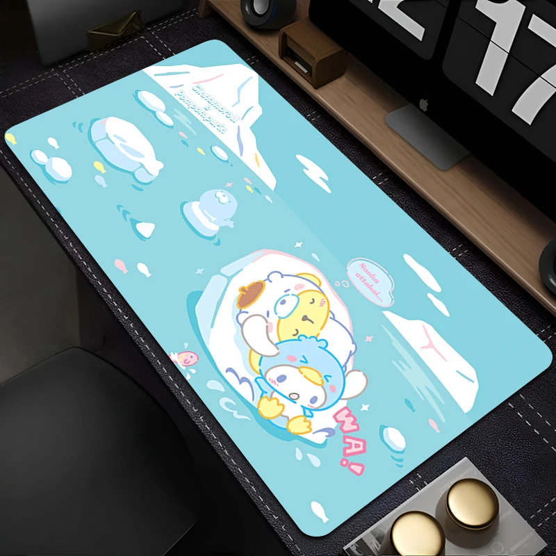 Mouse Pad Laptop Kawaii Cartoon Anime Pattern Mousepad Office PC P-pompompurin Keyboard Rug XXL Cute Soft Desk Mat For Girl Gift