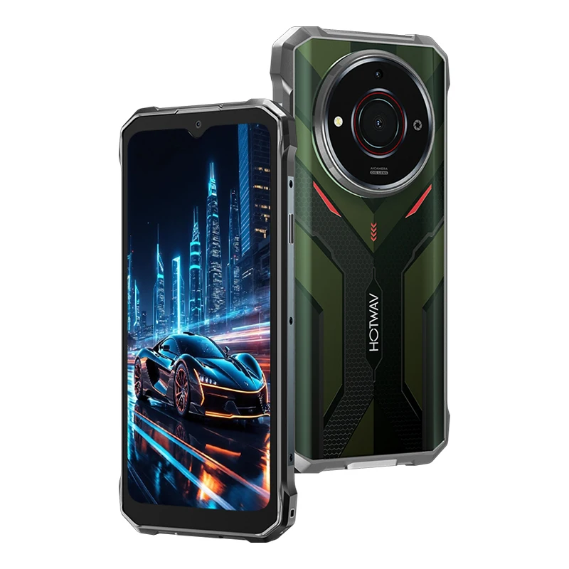 HOTWAV T7S Rugged Smartphone Ultra Thin 6280mAh Battery Mobile Phone 6.52'' HD+ 4GB RAM 128GB ROM 21MP Android 13 Cellphone