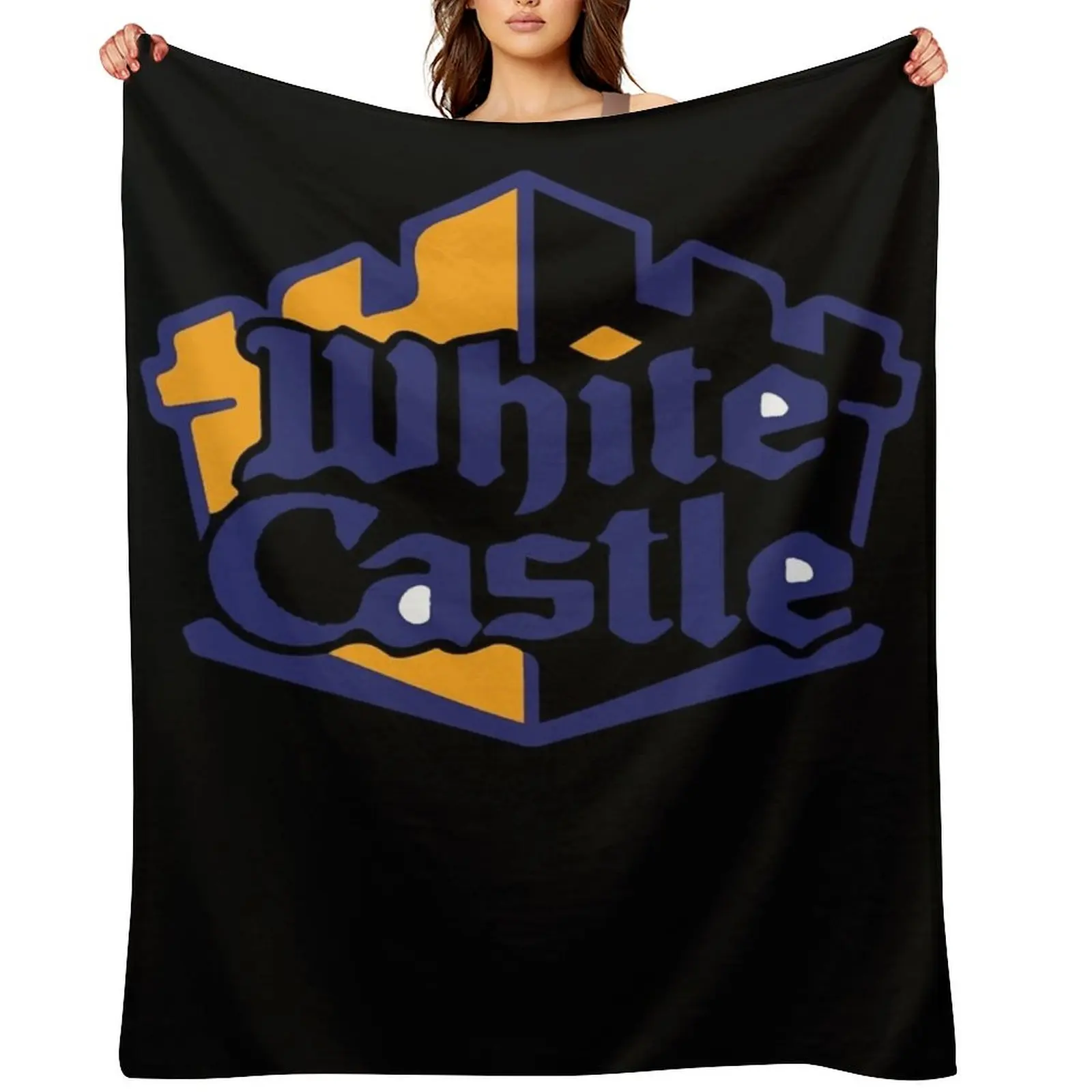 

White Castle Throw Blanket christmas gifts Sofa Throw Luxury Designer Thins Blankets