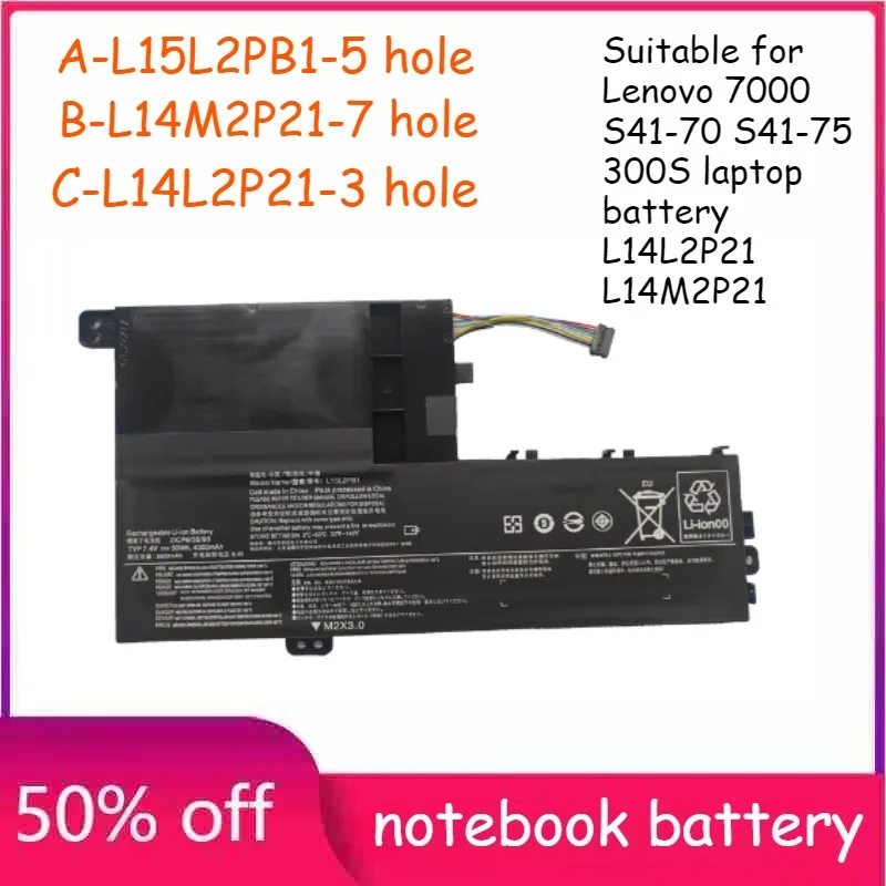 

L14M2P21 4000MAH Laptop Battery for Lenovo IdeaPad 330S 330S-14AST 330S-14IKB 330S-141KB 330S-15ARR 330S-15AST 330S-15IKB