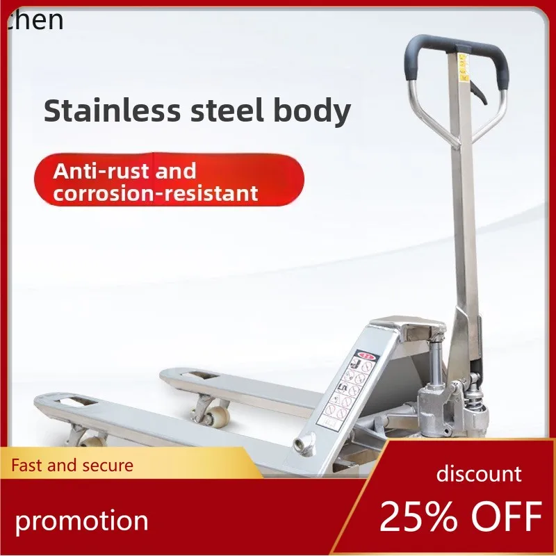 

ZML Manual Forklift Hydraulic Hand Truck 304 Stainless Steel Hydraulic Pallet Truck