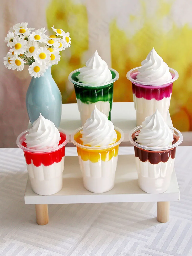 Dessert Shop Sundae Ice Cream Model Simple Design Creative Photography Decoration Home Furnishings Fake Food