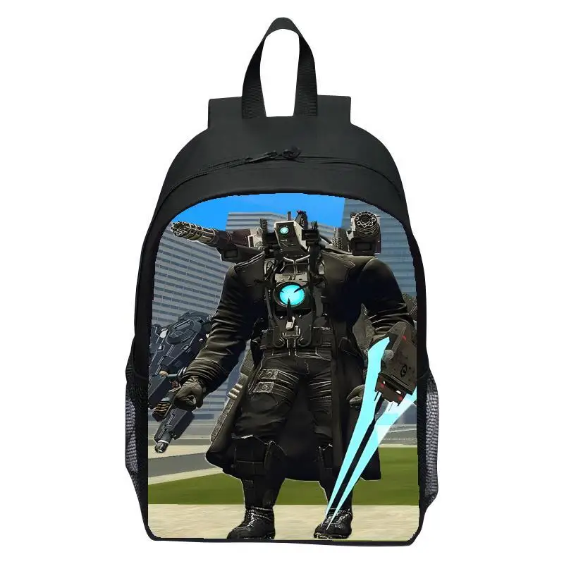 حقيبة ظهر مطبوعة للأطفال من Skibidi Toilet، حقيبة ظهر Titan لطلاب المدارس الابتدائية للرجال والنساء #3