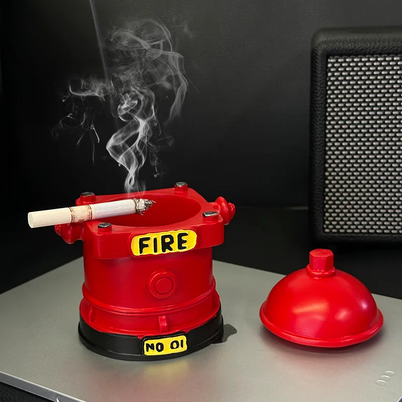 

Personalized FireHydrant,Home Ashtray,Living Room,Coffee Table,Office Desk,Desktop,High-end Feel,Anti Fly Ash Ashtray Decoration