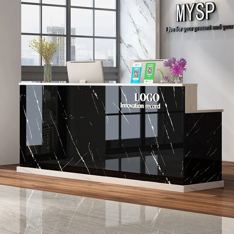

Designer Simple Reception Desks Beauty Salon Cashier Bar Counter Clinic Service Reception Escritorio Moderno Hotel Furniture
