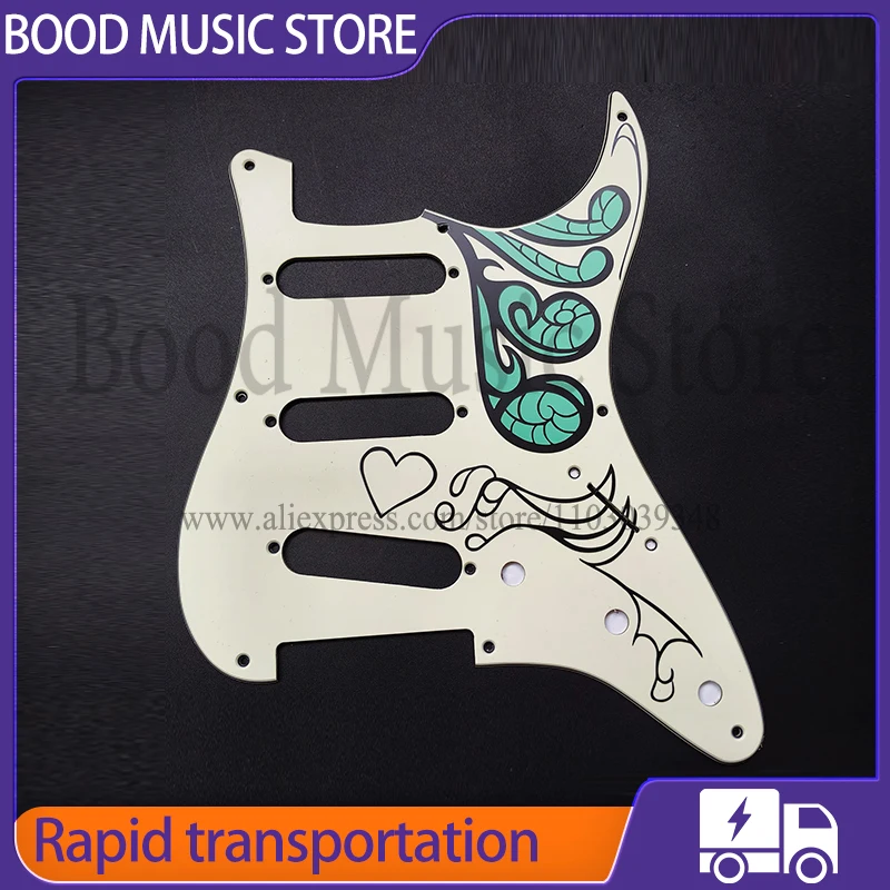 

Накладка в стиле Монирии Jimi Hendrix для Fend ST, стиль электрогитары, детали для гитары «сделай сам», накладка на заказ