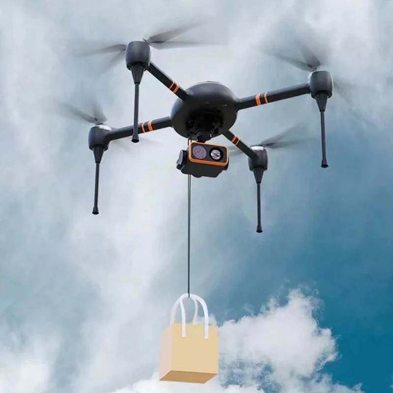 For SKYDORID remote control aircraft model multi-axis aircraft payload drone thrower dual channel 2KG weight 40g small volume