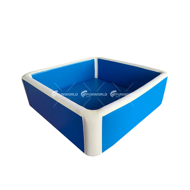 Inflatable Water Swimming Pool Drop Stitch Material Customized Water Pool For Adults Kids With Cover