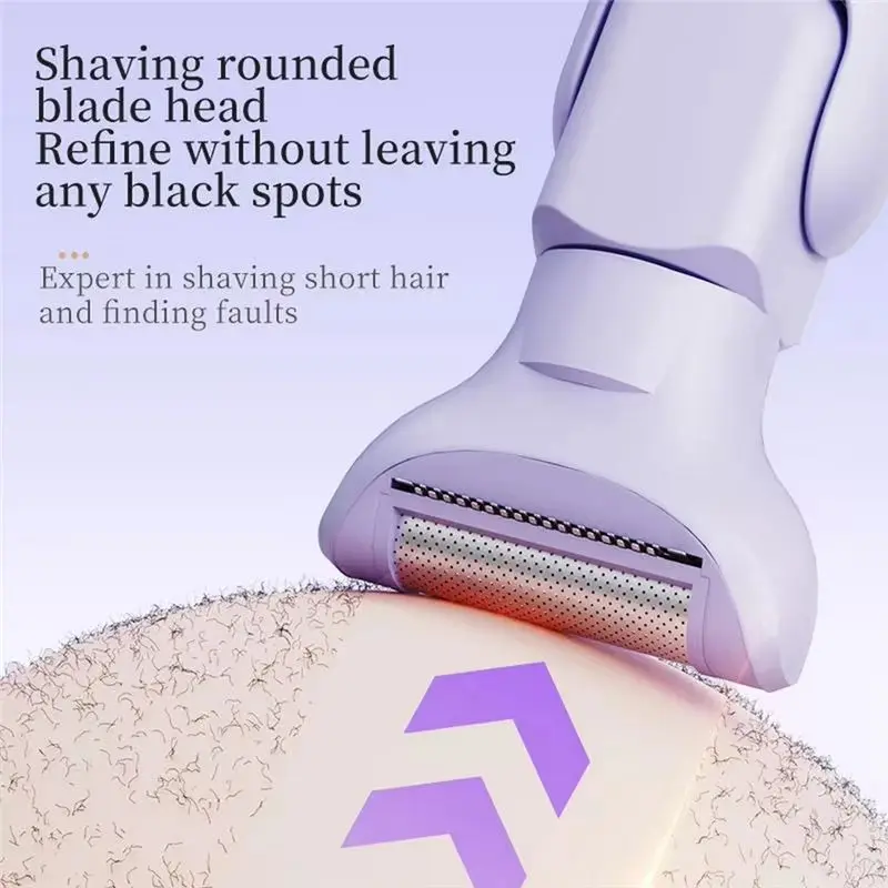 [B25B!】 5-In-1 Electric Hair Trimmer For Women,Gentle Hair Removal,Efficient, Rechargeable Shaver With Stainless Steel Blades