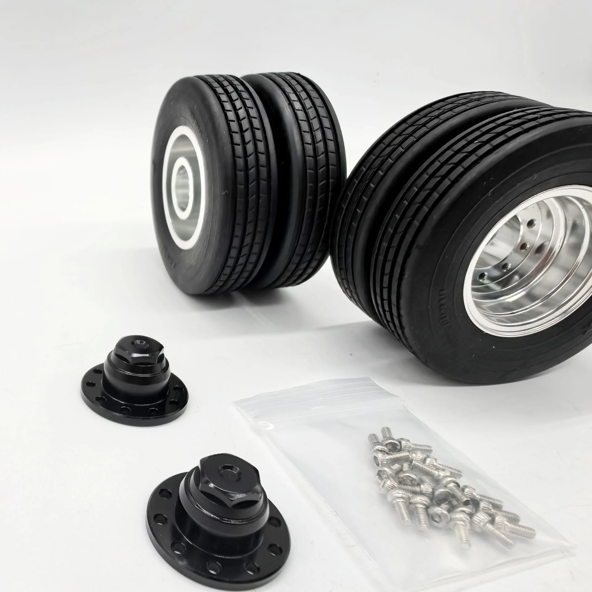 

RC 1/14 Tire Truck Diameter for Tamiya Tractor Semi-Trailer Accessories Aluminum Alloy Wheels DIY Parts