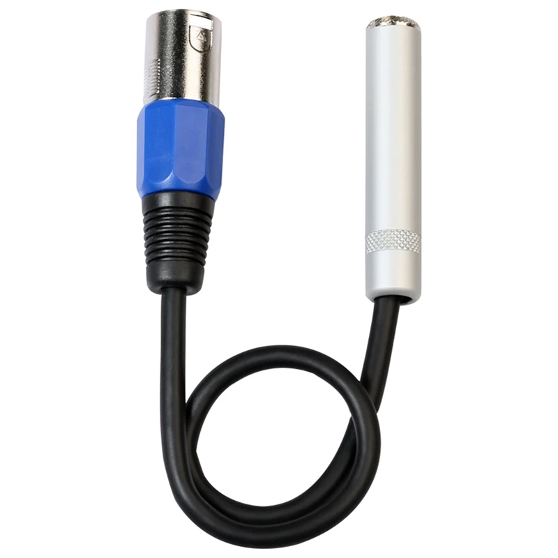 1/4 Naar Xlr-Kabel, Gebalanceerde 1/4Inch Vrouwelijke Naar Xlr Mannelijke Stereo Audio-Adapter, Kwart Inch Ts/Trs Naar Xlr Mannelijke Connector