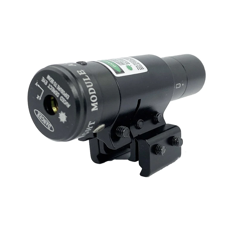 Tactical 5mw Green Laser Sight Scope 11mm 20mm Rail Fit for Pistol Rifle Scope Push-button on/off Switch