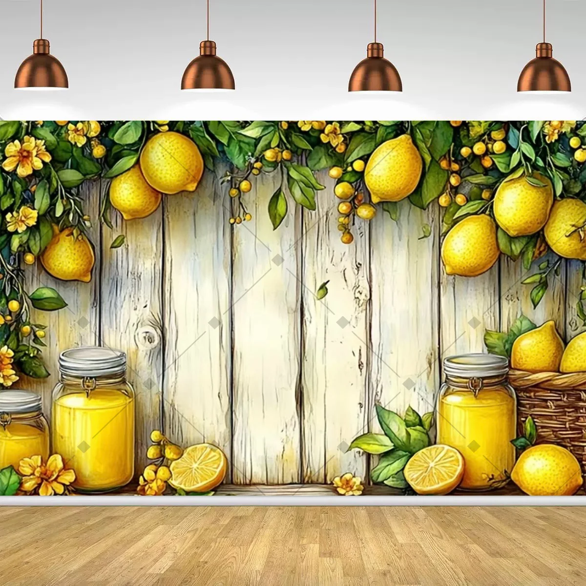 Tło w kolorze cytrynowym, moty – Baby Food Yellow recenzja i cena