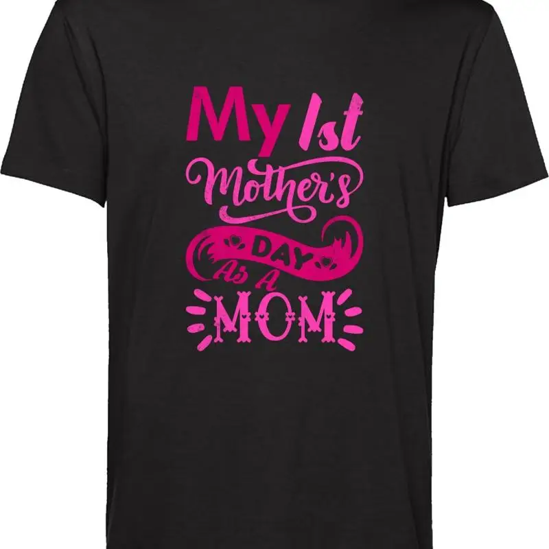 

Футболка ко Дню матери My 1St As A Mom For Wife Топ для взрослых