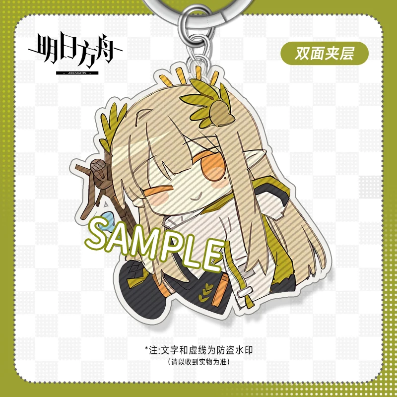 Anime Arknights Skadi the Corrupting Muelsyse Specter  Unchained Cosplay Acrylic student backpack pendant keychain