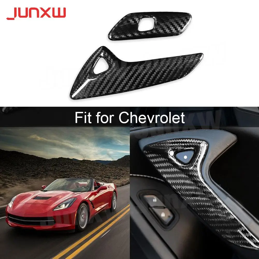 

Carbon Fiber Car Interior Door Handle Cover Decorative Parts for Chevrolet Corvette 2014-2019 Car Door Handle Decoration