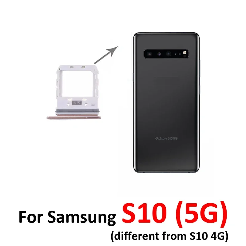 

Поп-телефон Лоток для SIM-карты для Samsung Galaxy S10 5G G977F G977U G977B G977 Новый слот для микро-SD-карты Держатель адаптера S10 5G