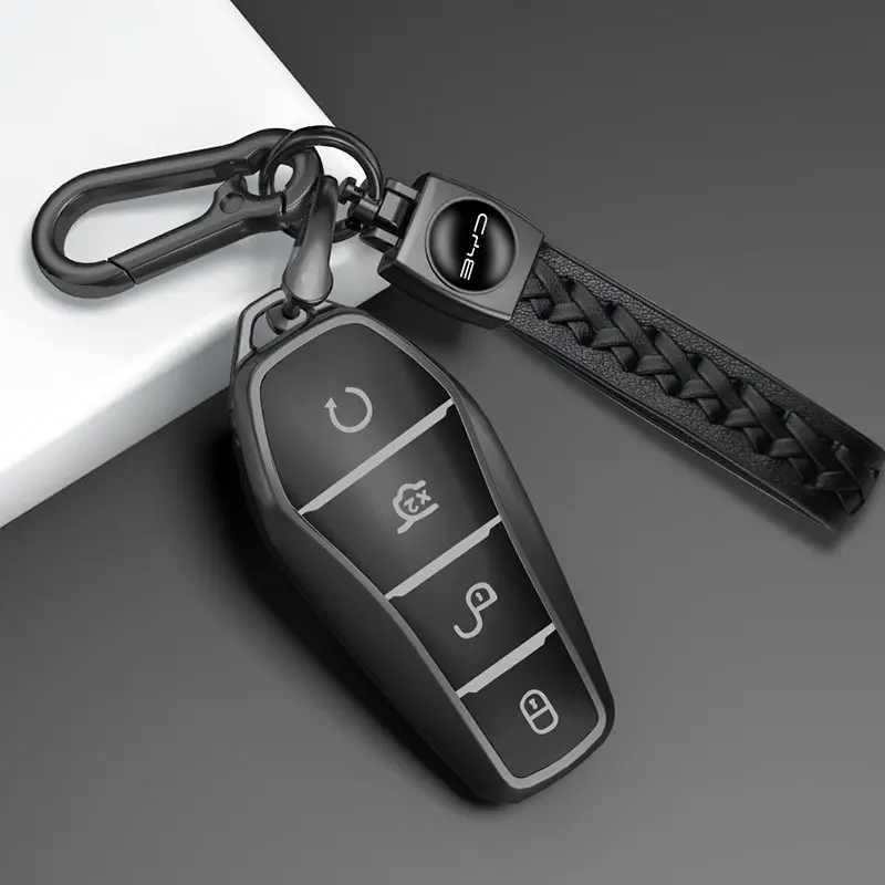 For BYD Seal U DM-i Han EV Tang DM-i Yuan Plus Atto 3 Dolphin TPU Transparent Key Fob Cover Full Protection
