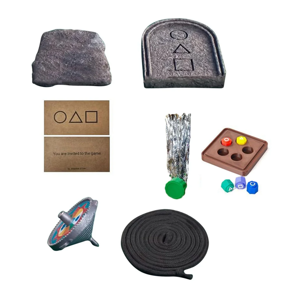 BAAU 韓国の伝統的なゲームセット - Gonggi、Jebi Chagi、Biseokchigi、Paeng-Y、家族で楽しめるDDAKJI