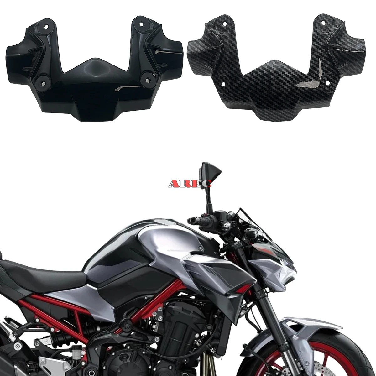 

Front Head Upper Nose Turn Signal Holder Fairing For Kawasaki Z900 2020 2021 2022 2023 Headlamp Upper Nose Windshield Cover