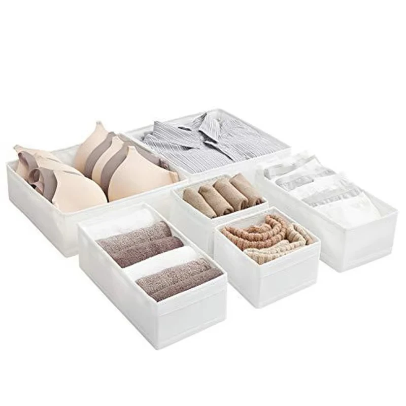 Foldable Drawer Organizers Oxford Underwear Storage Box Bra Socks Wardrobe Storage Containers Closet Jeans Storage Organizer